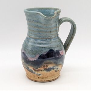 Vintage Carl Sheehan Fire Hole Pottery Small Ceramic Pitcher Signed